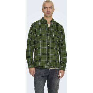 Overhemd - Geruit - Flanel - Lange Mouw - Slim Fit