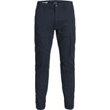 Jack and Jones Junior - Cargobroek - Gebreide Stof - Knoop- en Oogsluiting