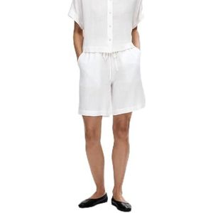 SELECTED FEMME Slfviva Mw Noos Shorts - Sneeuwwitje - Katoen
