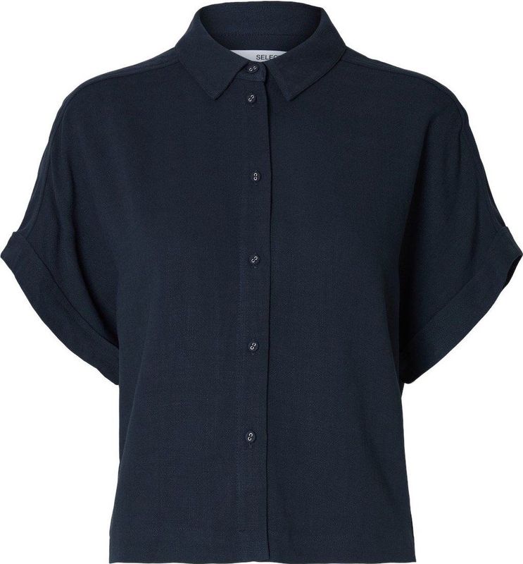 Shirt - Cropped - Korte Mouwen - Regular Fit - 85% LENZING™ ECOVERO™ Viscose