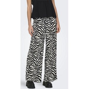 Jacqueline de Yong - Wide Leg Fit Broek - Allover Print - 100% Polyester