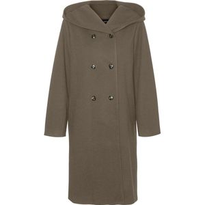 Vmsasia - Jas - Met Capuchon - Knoopsluiting met Dubbele Knopenrij - Voorzakken - Volledig Gevoerd