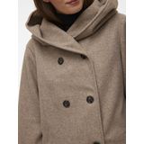 Vmsasia - Jas - Met Capuchon - Knoopsluiting met Dubbele Knopenrij - Voorzakken - Volledig Gevoerd