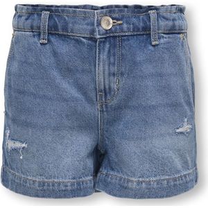 ONLY GIRLS - Denim Shorts - Blauw - Mid Waist - Wide Leg Fit