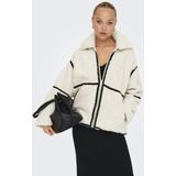 Onlparis - Teddy Jas - Kort - Lange Mouwen - Ritssluiting - Polyester Voering