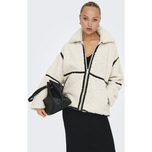 Onlparis - Teddy Jas - Kort - Lange Mouwen - Ritssluiting - Polyester Voering