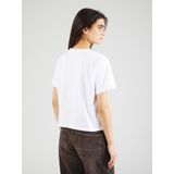 Pieces - T-shirt - Bright White - Polyester/Katoen - Korte Mouwen
