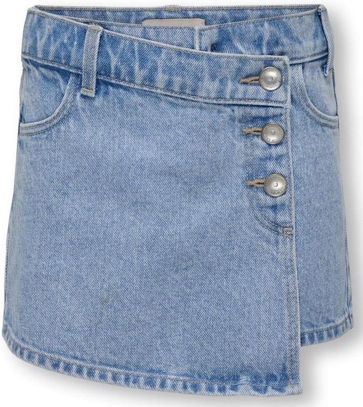 ONLY GIRLS - Korte Rok - Praktisch - Katoen - Met Knoopsluiting en Voorzakken