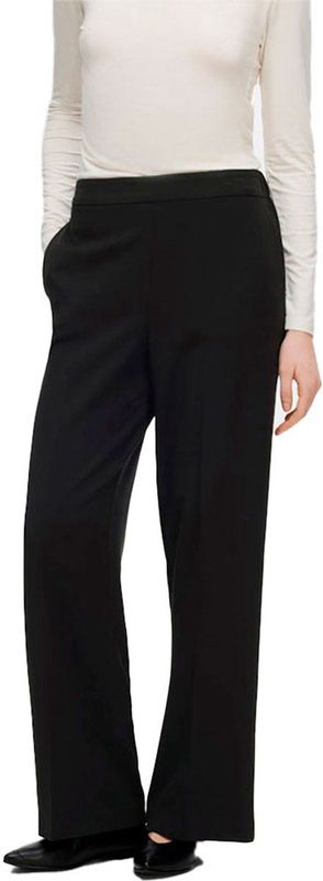 SELECTED - Emma Tara - Broeken - Zwart - Stretchmateriaal