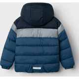 NAME IT Nkmmontel Puffer Jacket Ref Noos gewatteerde jas voor kinderen, donker denim, 128
