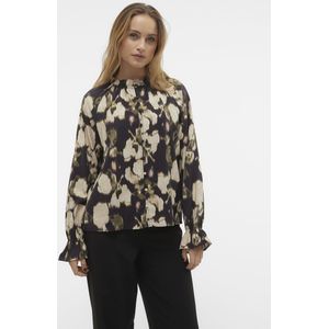 VERO MODA - VMCELINA FRILL SHIRT - Dames - Blouse - Wit - Katoen