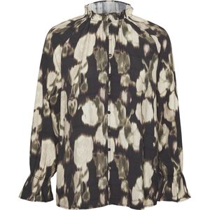 Vero Moda - Vmcelina l s Frill Shirt Wvn Exp - Dames - Shirts