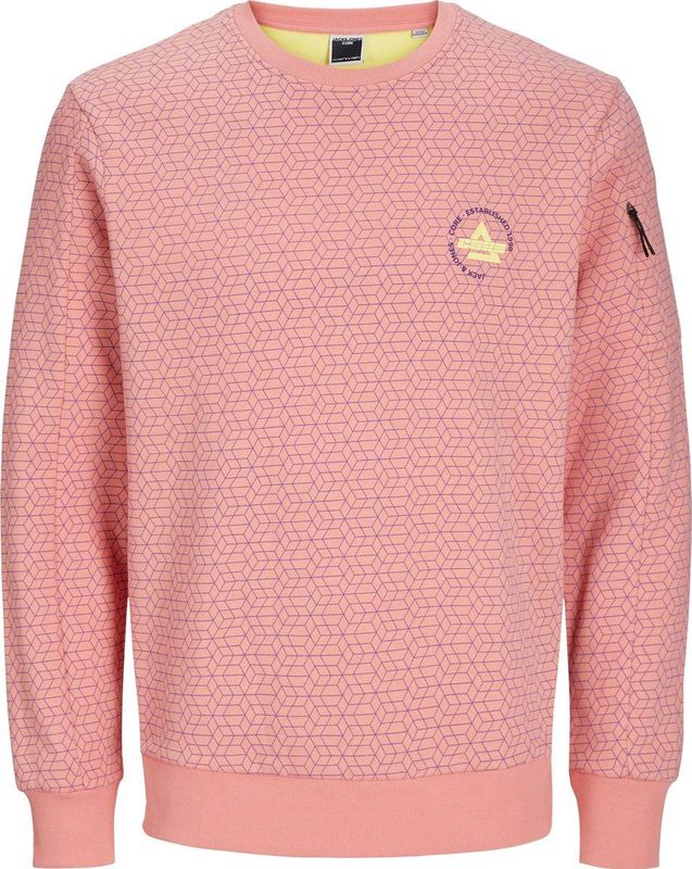 Jack & Jones AOP Chestprint Sweater Heren