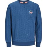 JACK & JONES - Sweater - Zwart - Katoenmix - Ronde Hals