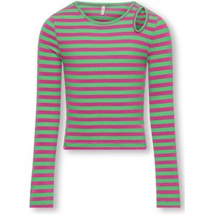 KIDS ONLY GIRL Gestreepte Longsleeve KOGHEIDI Felgroen/Paars
