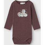 Name It Romper L/æ - Wol - NbfWillitus - Sparrow - Name It - 50 - Romper L/S