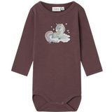 Name It Romper L/æ - Wol - NbfWillitus - Sparrow - Name It - 50 - Romper L/S