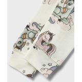 Name It Leggings - Wol - NbfWillitus - Snow White m. Eenhoorns - Name It - 50 - Leggings - Wol