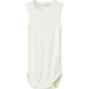 Name It Romper u/æ - Wol - NmfWang - Snow White m. Pointelle - Name It - 2 jaar (92) - Romper Mouwloos