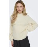 Only - ONLKATIA - Trui - Whitecap Gray - Hoog Sluitende Kraag, Lange Mouwen, Regular Fit