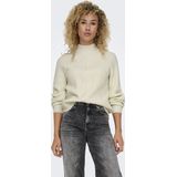 Only - ONLKATIA - Trui - Whitecap Gray - Hoog Sluitende Kraag, Lange Mouwen, Regular Fit