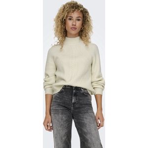 Only - ONLKATIA - Trui - Whitecap Gray - Hoog te Sluiten Kraag, Lange Mouwen, Regular Fit