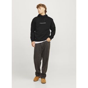 Jack & Jones Jjtree Sweatshirt met capuchon voor heren, zwart/wit