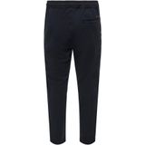 Onslinus - Tapered Fit - Broeken - Zwart - Elastische Tailleband, Zijzakken