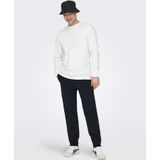 Onslinus - Tapered Fit - Broeken - Zwart - Elastische Tailleband, Zijzakken