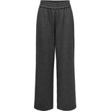 Only - Elise Wide Pull-Up Broek - Donkergrijs - Dames - Regular Fit