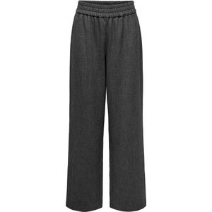 Only - Elise Wide Pull-Up Broek - Donkergrijs - Dames - Regular Fit