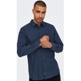 Only & Sons - Onsroad Life - T-shirt - Marineblauw - Katoen - 1 stuk