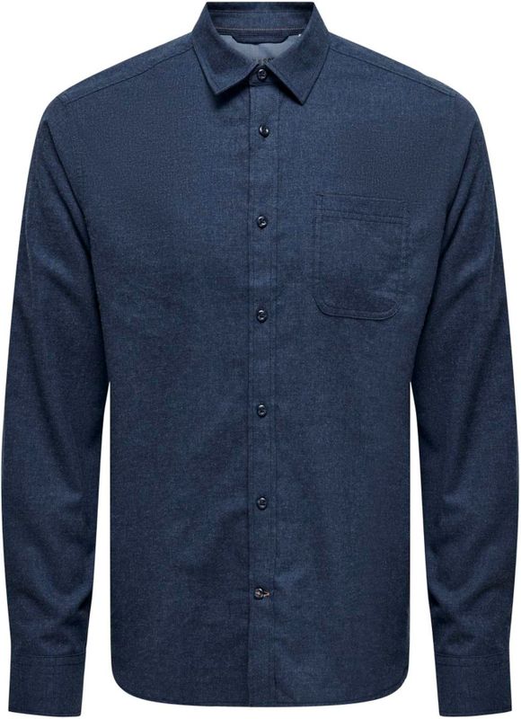 Only & Sons - Onsroad Life - T-shirt - Marineblauw - Katoen - 1 stuk