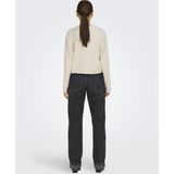 Only - Onlfia Ls String Cardigan - Grijs - Katoen