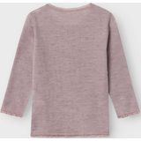 Name it - Nmfwang Wool Needle Ls Top Solid Noos - Meisjes - Lange Mouwen Shirts