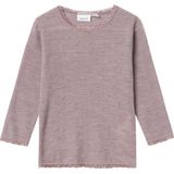 Name it - Nmfwang Wool Needle Ls Top Solid Noos - Meisjes - Lange Mouwen Shirts
