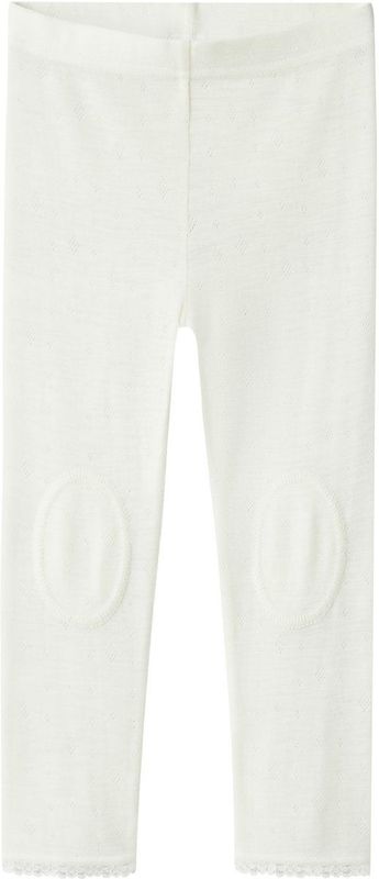 Name It - NmfWang - Leggings - Wol - Snow White m. Pointell