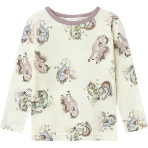 NAME IT - NMFWILLITUS WOOL LS TOP NOOS - Meisjes - Lange mouwen shirts