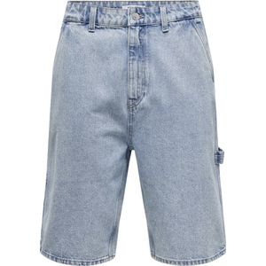 Only & Sons - Denim Shorts - Casual - Normale Pasvorm