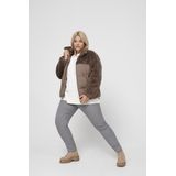 Carwanja - Puffer Jacket - Imitatiebont - Hoge Hals - Lange Mouwen - Winddichte Stormmanchetten