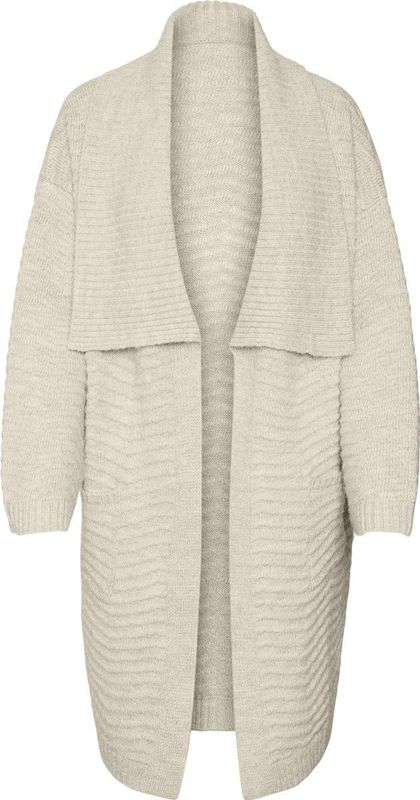 Vmliv - Gebreid Vest - V-Hals - Lange Mouwen - Lang