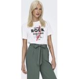 Shirt - LUCIA - Jersey - Ronde Hals - Kwartmouw - Normale Pasvorm