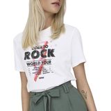 Shirt - LUCIA - Jersey - Ronde Hals - Kwartmouw - Normale Pasvorm