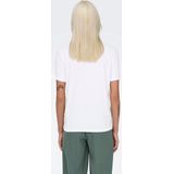 Shirt - LUCIA - Jersey - Ronde Hals - Kwartmouw - Normale Pasvorm