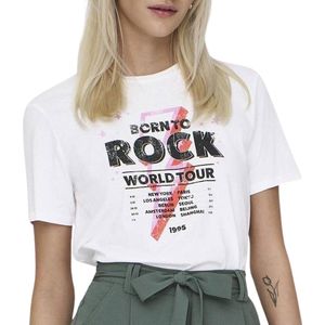 Shirt - LUCIA - Jersey - Ronde Hals - Kwartmouw - Normale Pasvorm