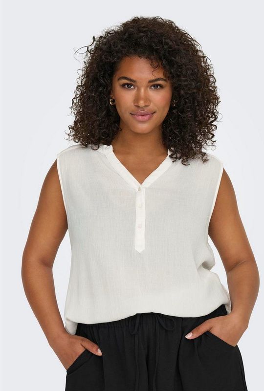 ONLY CARMAKOMA - Top - V-Hals - Mouwloos - Curve - Regular Fit