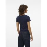 Vmchloe - T-shirt - Zwart - Katoen - Korte Mouwen - O-hals