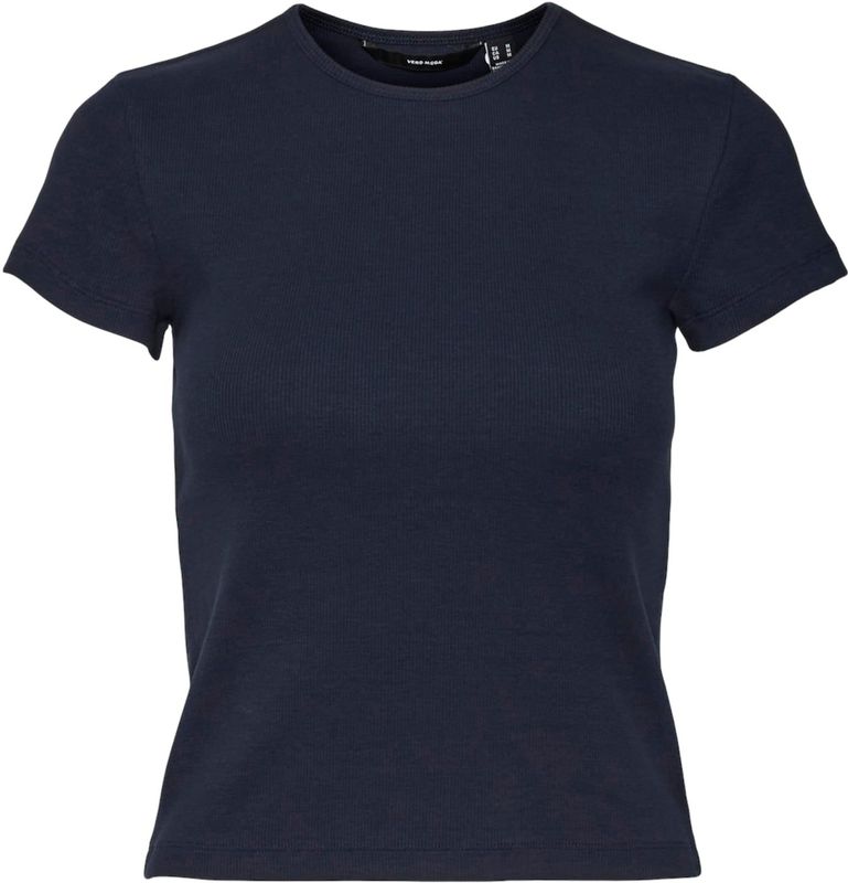 Vmchloe - T-shirt - Zwart - Katoen - Korte Mouwen - O-hals