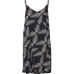 VERO MODA - Korte Jurk - Zwart/Wit - Viscose - Spaghettibandjes