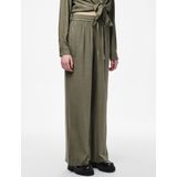 Pieces - Broek - Deep Lichen Green - 70% Viscose 30% Linnen